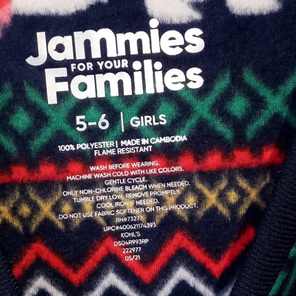 GIRL & DOLL Matching pajamas  SMALL (5-6)  Polar Bear Fleece  Navy Blue NWT  2pc - Picture 9 of 10